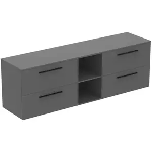 Ideal Standard i.life B Meuble sous-vasque sans découpe, 4 tiroirs, T5847NG, pas cher