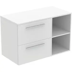 Ideal Standard i.life B Meuble sous-vasque sans découpe, 2 tiroirs, T5753DU, pas cher