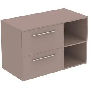 Ideal Standard i.life B Meuble sous-vasque sans découpe, 2 tiroirs, T5753NH, pas cher