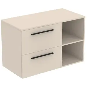 Ideal Standard i.life B Meuble sous-vasque sans découpe, 2 tiroirs, T5752NF, pas cher