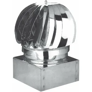 Aspire-fumées rotatif pied galvanisé carré 32 x 32 cm conduit de chemi... pas cher