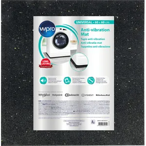 Comparateur de prix : WPRO ANT100 - Tapis anti-vibration pour lave-linge - 60x60cm TU