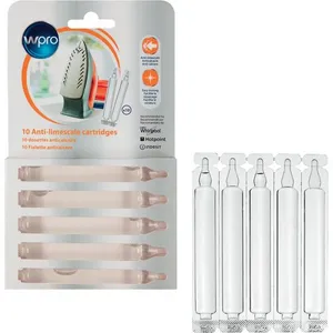 Comparateur de prix : Wpro Pack de 10 dosettes antitartre pour fers et centrales vapeur sim010