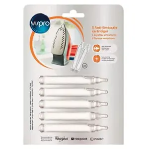 Comparateur de prix : Wpro Accessoire Soin Du Linge Wpro Dosettes Anti-Calcaire X5