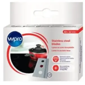 Wpro Wpro BLA014 - Boîte de 10 lames en acier inoxysable pour grattoir pas cher