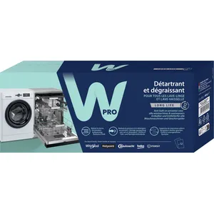 Comparateur de prix : Détartrant 3 en 1 lave-linge & lave-vaisselle Wpro 12 sachets