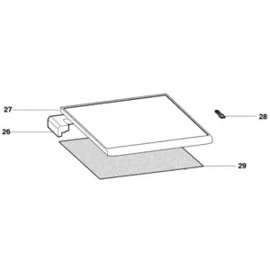 PLATEAU DE DESSUS TOP REP 27 pour LAVE VAISSELLE INDESIT -... pas cher
