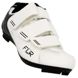 Comparateur de prix : Chaussures vélo de route FLR Pro F35 cuir microfibres blanc bandes ve