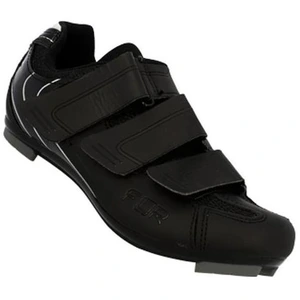 Chaussures vélo de route FLR Pro F35 cuir microfibres noir bandes vel