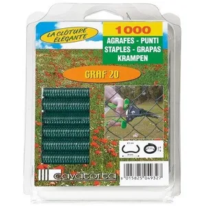 Lot 1000 attaches collier gris, H. 10 mm pas cher
