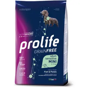 Dog Prolife Grainfree Sensitive Mini poisson & pomme de terre - 7 kg pas cher