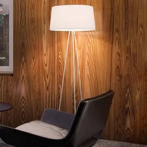 Kundalini kdln Lampe sur pied Tripod, crème, hauteur 175 cm, à intensité variableVendu parluminaire