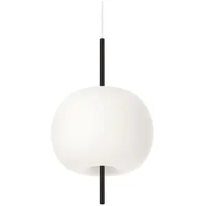 Comparateur de prix : kdln suspension Kushi, noir/blanc, Ø 16 cm, verre