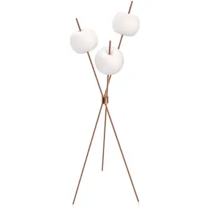 Kundalini kdln Lampadaire LED Kushi, couleur cuivre, hauteur 140 cmVendu parluminaire