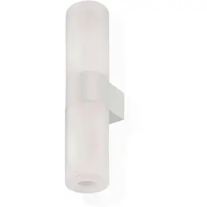 Comparateur de prix : Kundalini kdln Applique murale LED Pastilla, blanche, hauteur 36 cm, verre