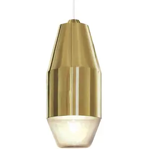 kdln suspension Yuma, couleur laiton, Ø 11 cm pas cher