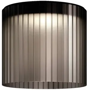 Kundalini kdln Plafonnier LED Giass, gris, Ø 40 cmVendu parluminaire