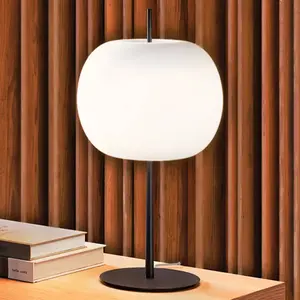 Comparateur de prix : KDLN KUSHI-Lampe à poser avec variateur Verre opalin/Métal H61cm