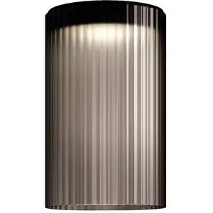 Kundalini kdln Plafonnier LED Giass, gris, Ø 30 cmVendu parluminaire
