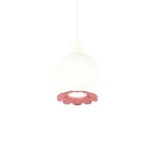 KDLN OPYO-Suspension Verre opalin/Métal Ø22cm pas cher