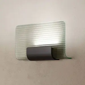 Comparateur de prix : Kundalini kdln Applique murale LED Nami, noire, largeur 30 cm, verre