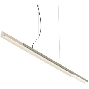 Kundalini kdln Suspension Dala linéaire, blanc sable/béton, 2 700 K 150 cm