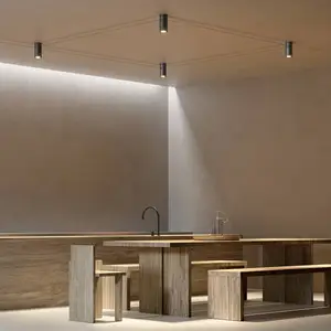 Comparateur de prix : Kundalini kdln Spot pour plafond Mitos, noir, Ø 8 cm, métal, orientable