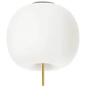 Kundalini kdln plafonnier Kushi XL, couleur laiton/blanc, Ø 43 cm, verreVendu parluminaire
