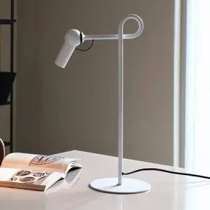 Kundalini kdln Lampe de table LED Bird, blanche, 48 cm, métal, à intensité variable pas cher