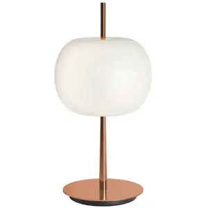 kdln Lampe de table LED KUSHI, cuivre, hauteur 32 cm, variateur d'inte... pas cher