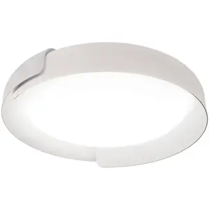 Kundalini kdln Plafonnier LED Dala, blanc/blanc, Ø 87 cm, à intensité variableVendu parluminaire
