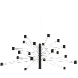 Comparateur de prix : kdln suspension LED POLAR 20.1, Ø 77 cm, noir 20 lampes à intensité va...