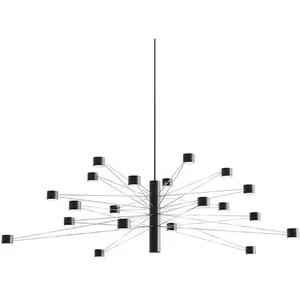 Comparateur de prix : kdln Suspension LED POLAR 20.2, Ø 107 cm noir 20 lampes à intensité va...