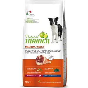 Natural Trainer Medium Nourriture pour Chiens Adultes avec Jambon cru - 12 kg pas cher