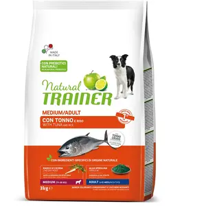 Trainer Natural Medium Thon Riz 3 kg de Nourriture sèche pour Chien, Multicolore, Unique pas cher