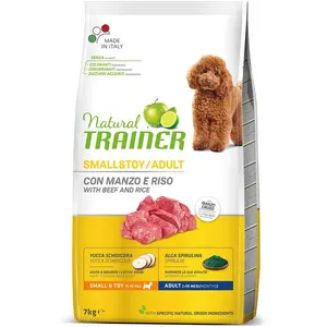 7 kg Natural Trainer Adult Small & Toy boeuf croquettes pour chien pas cher