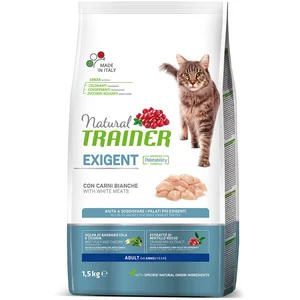 Comparateur de prix : 1,5kg Natural Trainer Exigent Adult avec volaille nourriture pour chat sec