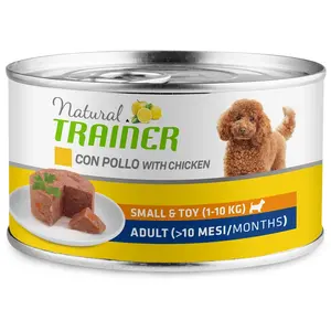 Comparateur de prix : 150 g Natural Trainer Small & Toy Adult poulet Nourriture humide pour chien