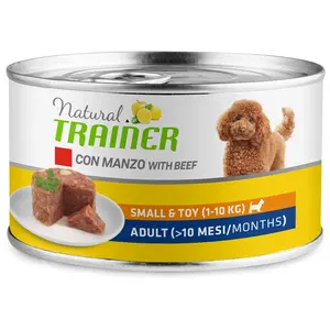 Comparateur de prix : 150 g Natural Trainer Small & Toy Adult boeuf Nourriture humide pour chien