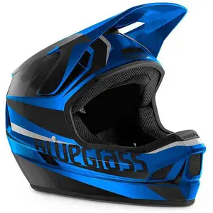 Casque integral bluegrass legit bleu noir pas cher