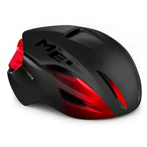 Casque aero met manta mips noir   rouge metallise mat   brillant pas cher