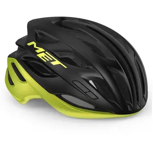 Comparateur de prix : Casque de route MET Estro Mips - noir lime jaune métallique/brillant - L