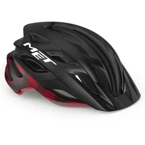 Casque VTT MET Veleno - Noir/Rouge - Taille S pas cher