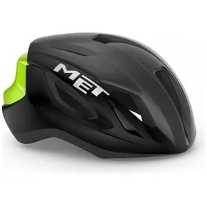 MET Casque Strale Sport, Noir/Jaune (Multicolore), L pas cher