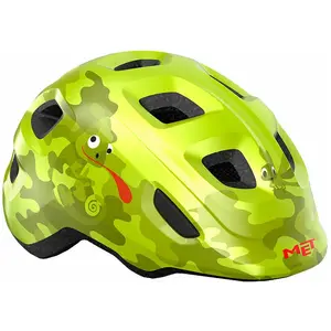 Comparateur de prix : MET Hooray Lime Chameleon/Glossy S (52-55 cm) Casque de vélo enfant