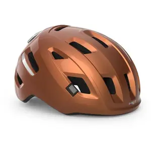 Met - E-Mob - Casque vélo urbain Copper / Glossy - L pas cher