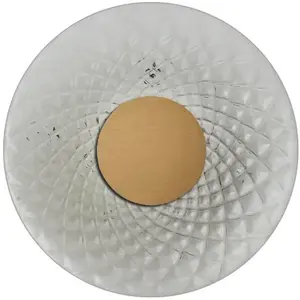 Solaria Applique 12W 3000K CRI90 IP20 - Structure Blanche avec Verre Balloton Fumé, Applique Design - Groupe Rossini pas cher