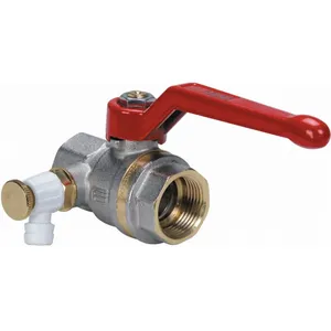 Robinet boisseau sphérique laiton bague ff à purge orientable poignee alu 20x27Vendu paramazon
