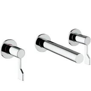 Mamoli Castiglioni Mélangeur mural de lavabo à 3 trous, PACK avec corp...