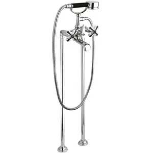 Mamoli 1938 Mélangeur de baignoire avec set de douche, au sol, 1038F21...